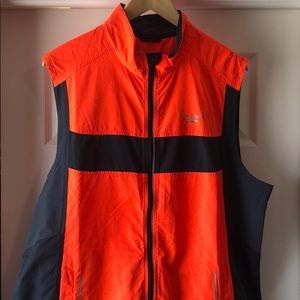 brooks running vest mens orange